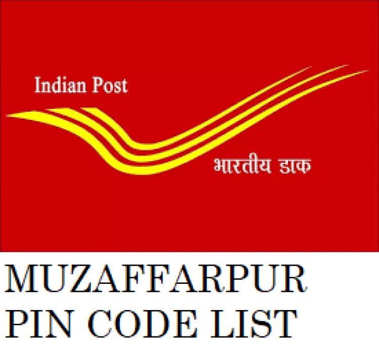 मुजफ्फरपुर  जिला के पिन कोड की सूचि , Pin Code List of Muzaffarpur, Bihar